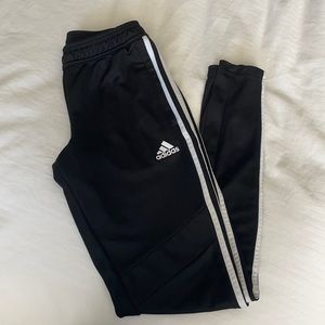 Adidas Track Pants with Zippered Pockets and Zipper Ankle